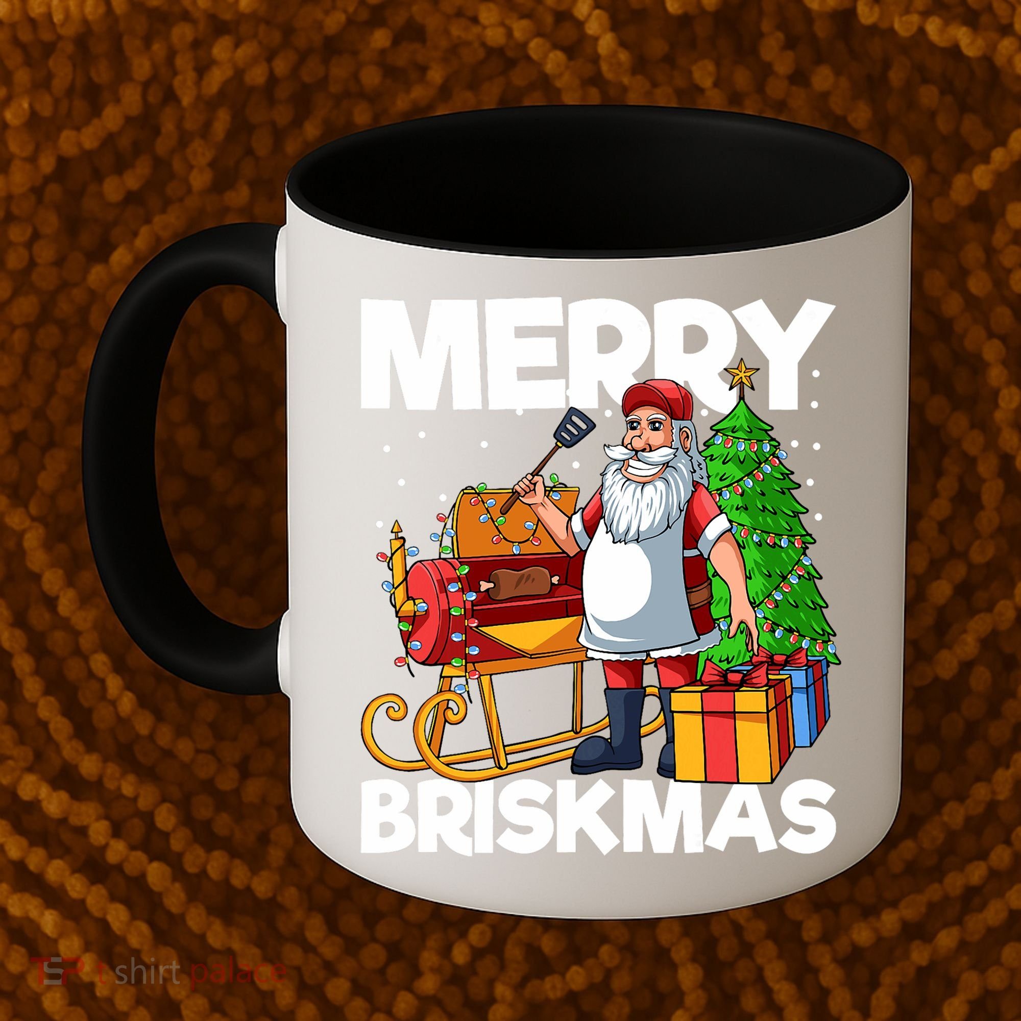 Merry Briskmas Christmas July Santa Brisket Smoking Smoker Coffee Mug