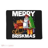 Merry Briskmas Christmas July Santa Brisket Smoking Smoker Mousepad thumb 0