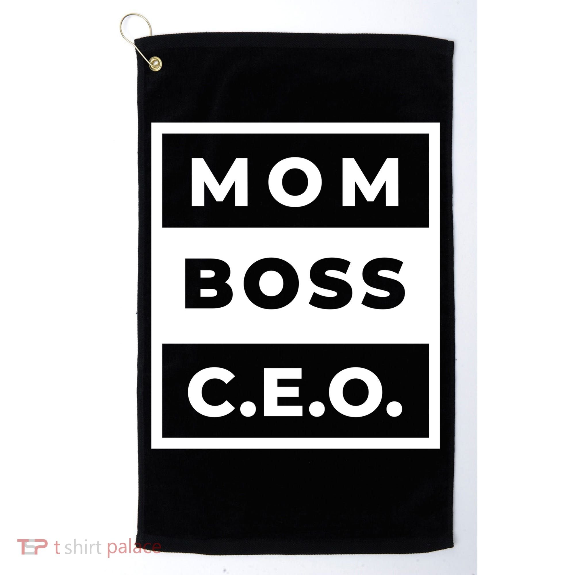 Mom Boss CEO Golf Towel