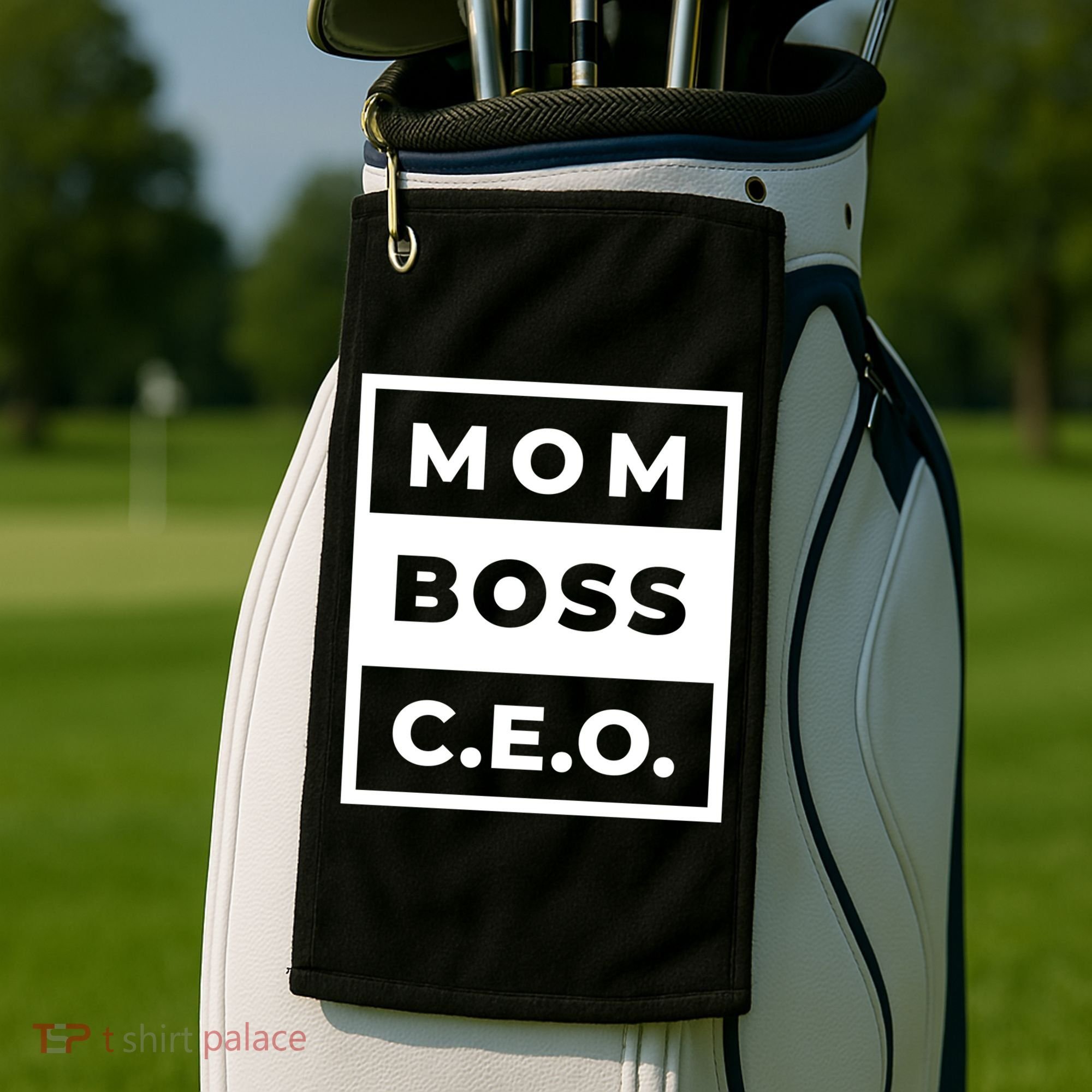 Mom Boss CEO Golf Towel