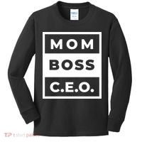 Mom Boss CEO Kids Long Sleeve Shirt thumb 0