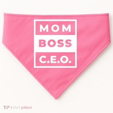 Mom Boss CEO USA-Made Doggie Bandana