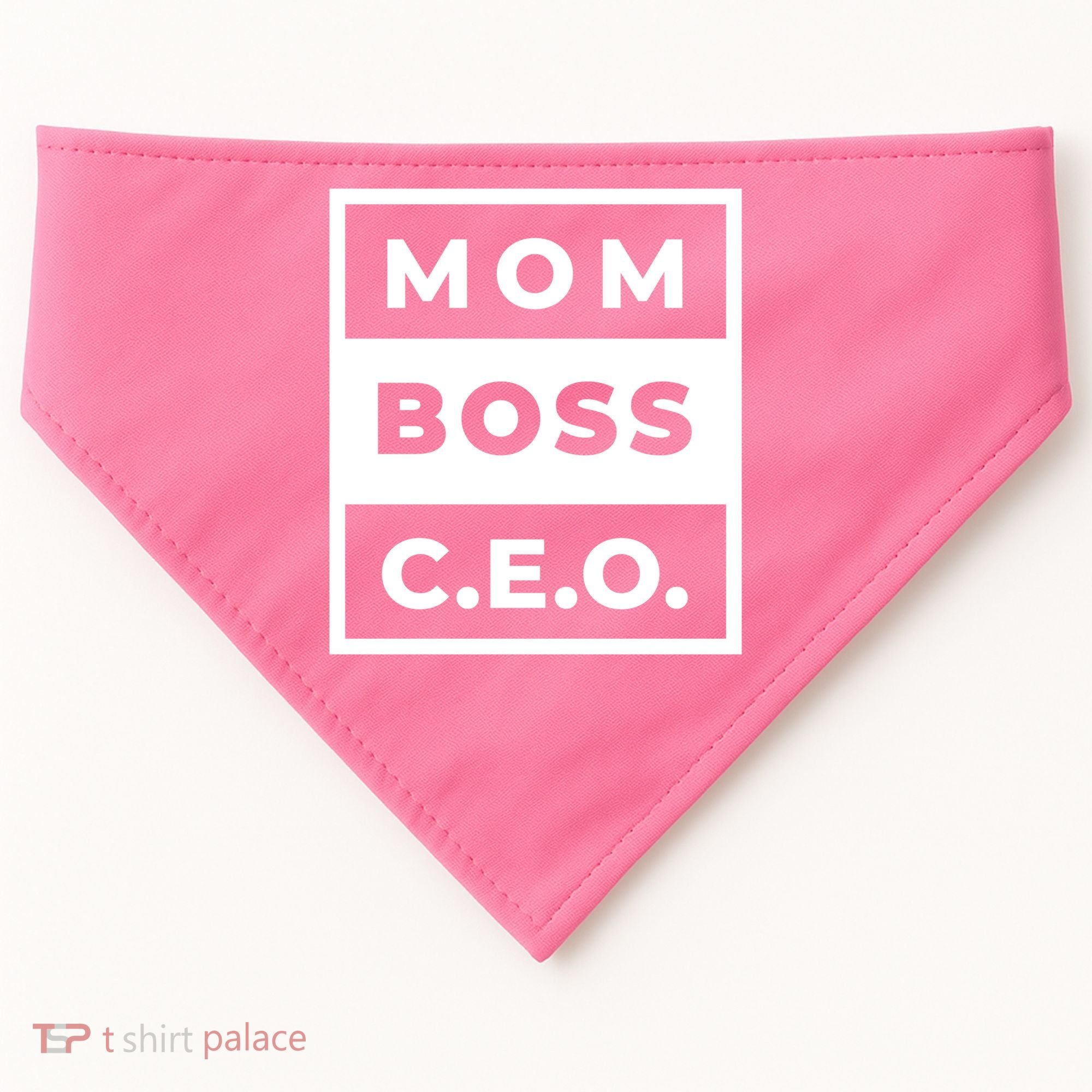 Mom Boss CEO USA-Made Doggie Bandana