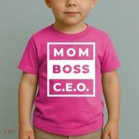 Mom Boss CEO Toddler T-Shirt thumb 2