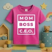Mom Boss CEO Toddler T-Shirt thumb 3