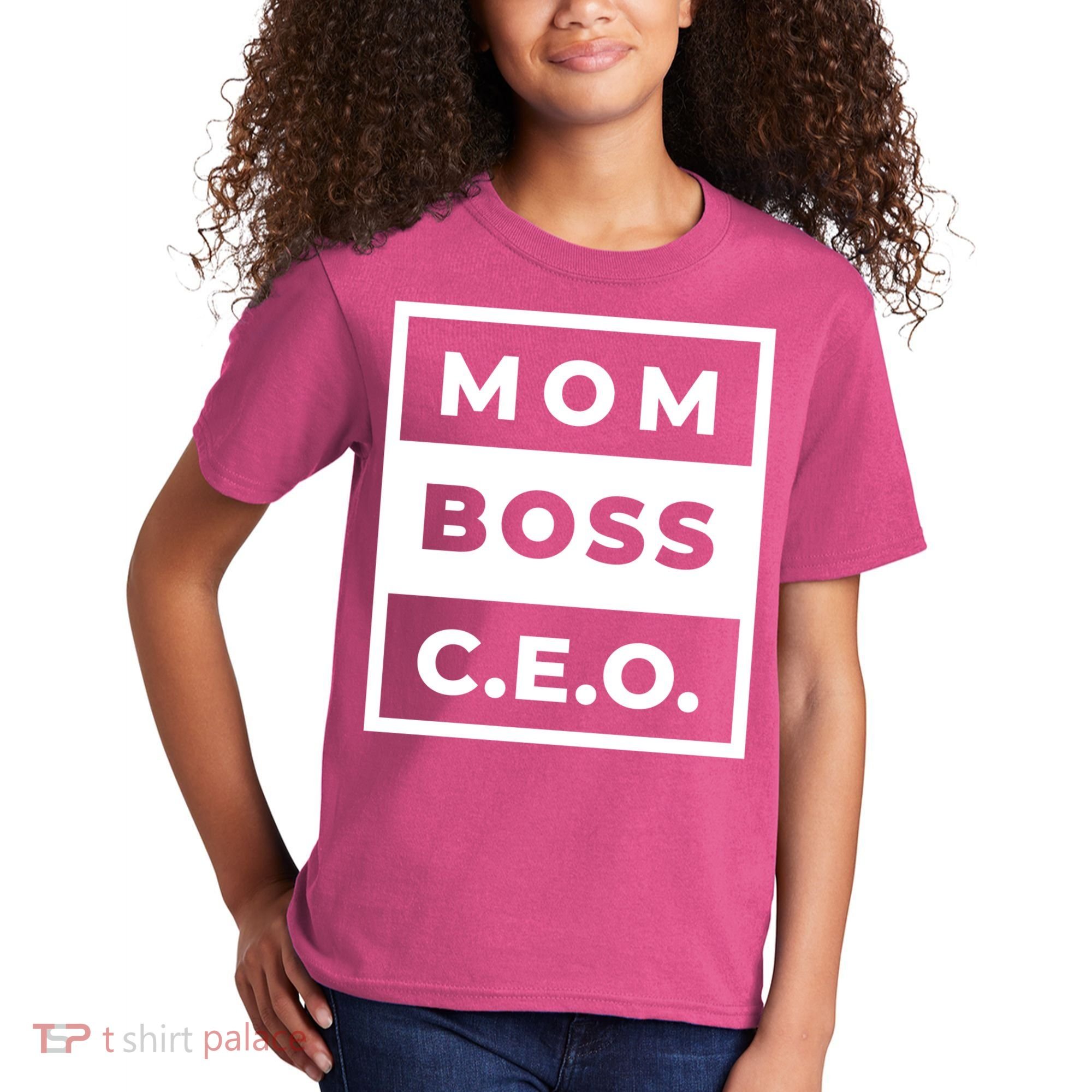 Mom Boss CEO Kids T-Shirt