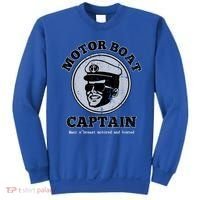 Motor Boat Captain Funny Pontoon Boating Motor Boatin Lake Sweatshirt thumb 0