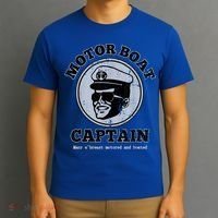 Motor Boat Captain Funny Pontoon Boating Motor Boatin Lake T-Shirt thumb 3