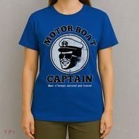 Motor Boat Captain Funny Pontoon Boating Motor Boatin Lake T-Shirt thumb 4