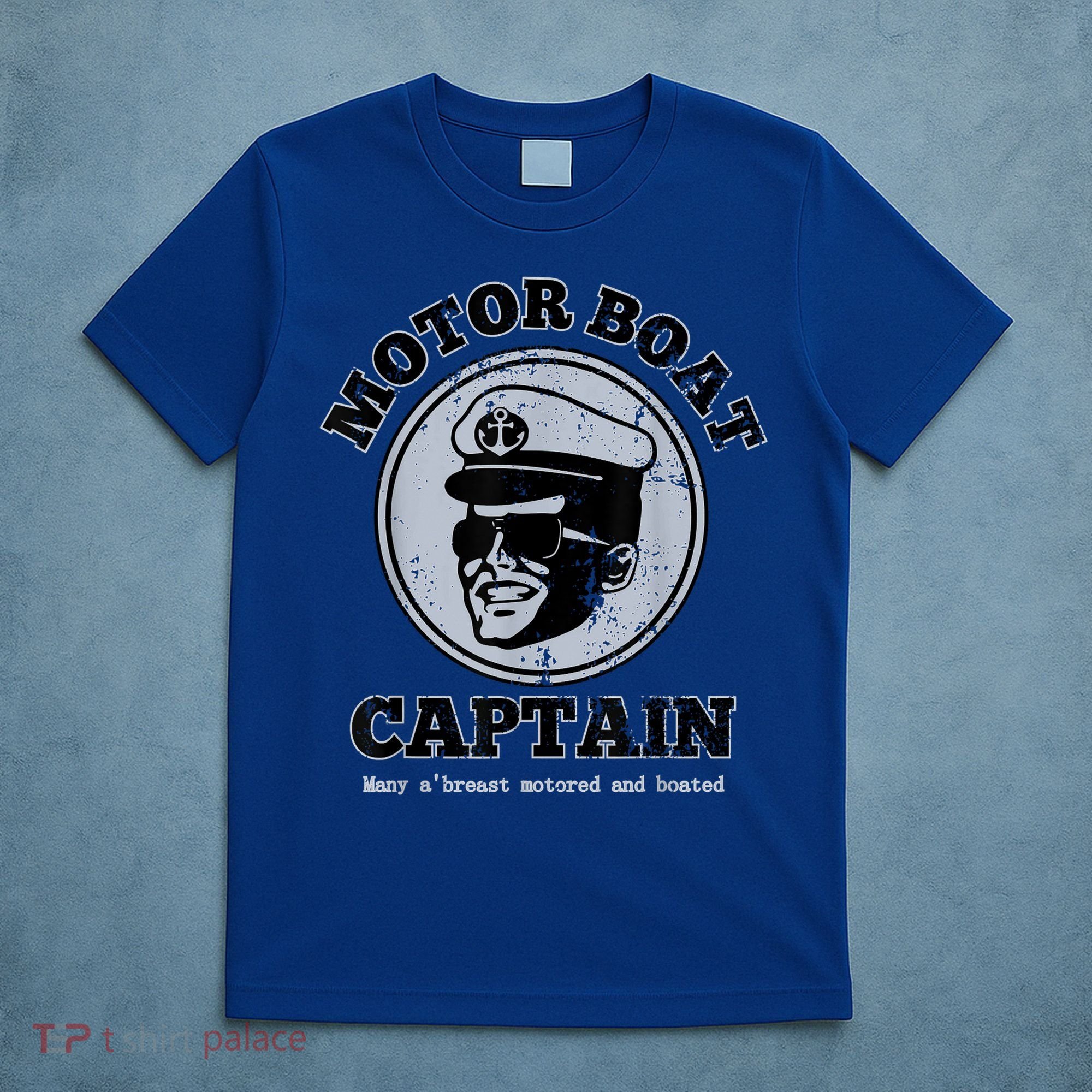 Motor Boat Captain Funny Pontoon Boating Motor Boatin Lake T-Shirt