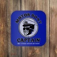 Motor Boat Captain Funny Pontoon Boating Motor Boatin Lake Coaster thumb 0