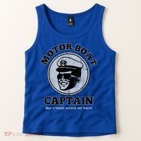 Motor Boat Captain Funny Pontoon Boating Motor Boatin Lake Tank Top thumb 2
