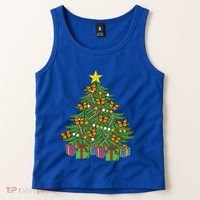 Monarch Butterfly Christmas Tree Ornats Orange Butterfly Gift Tank Top thumb 2