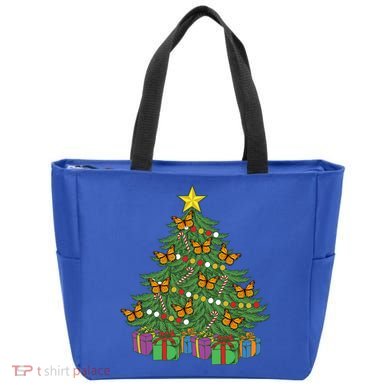 Monarch Butterfly Christmas Tree Ornats Orange Butterfly Gift Tote Bag