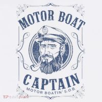 Motor Boat Captain Funny Pontoon Boating Motor Boatin Lake Long Sleeve Shirt thumb 2