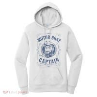 Motor Boat Captain Funny Pontoon Boating Motor Boatin Lake Women's Hoodie thumb 0