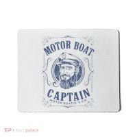 Motor Boat Captain Funny Pontoon Boating Motor Boatin Lake Mousepad thumb 0
