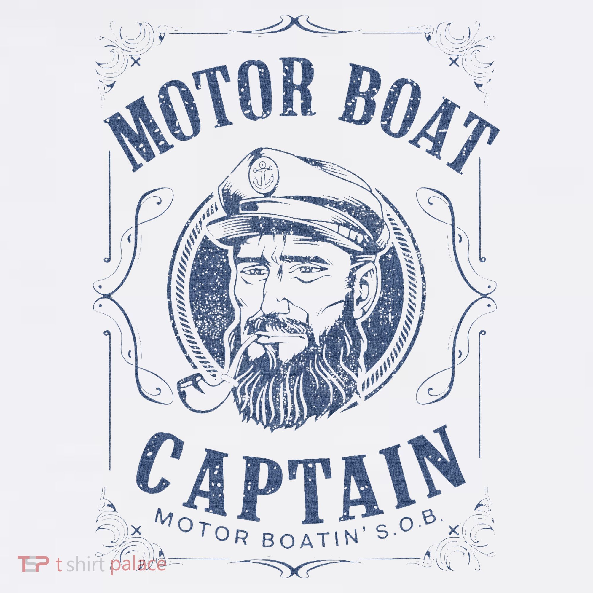 Motor Boat Captain Funny Pontoon Boating Motor Boatin Lake Mousepad