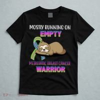 Metastatic Breast Cancer Warrior Awareness Sloth T-Shirt thumb 5