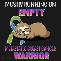 Metastatic Breast Cancer Warrior Awareness Sloth Women's Hoodie thumb 2