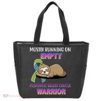 Metastatic Breast Cancer Warrior Awareness Sloth Tote Bag thumb 0