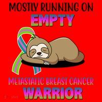 Metastatic Breast Cancer Warrior Awareness Sloth Santa Hat thumb 1