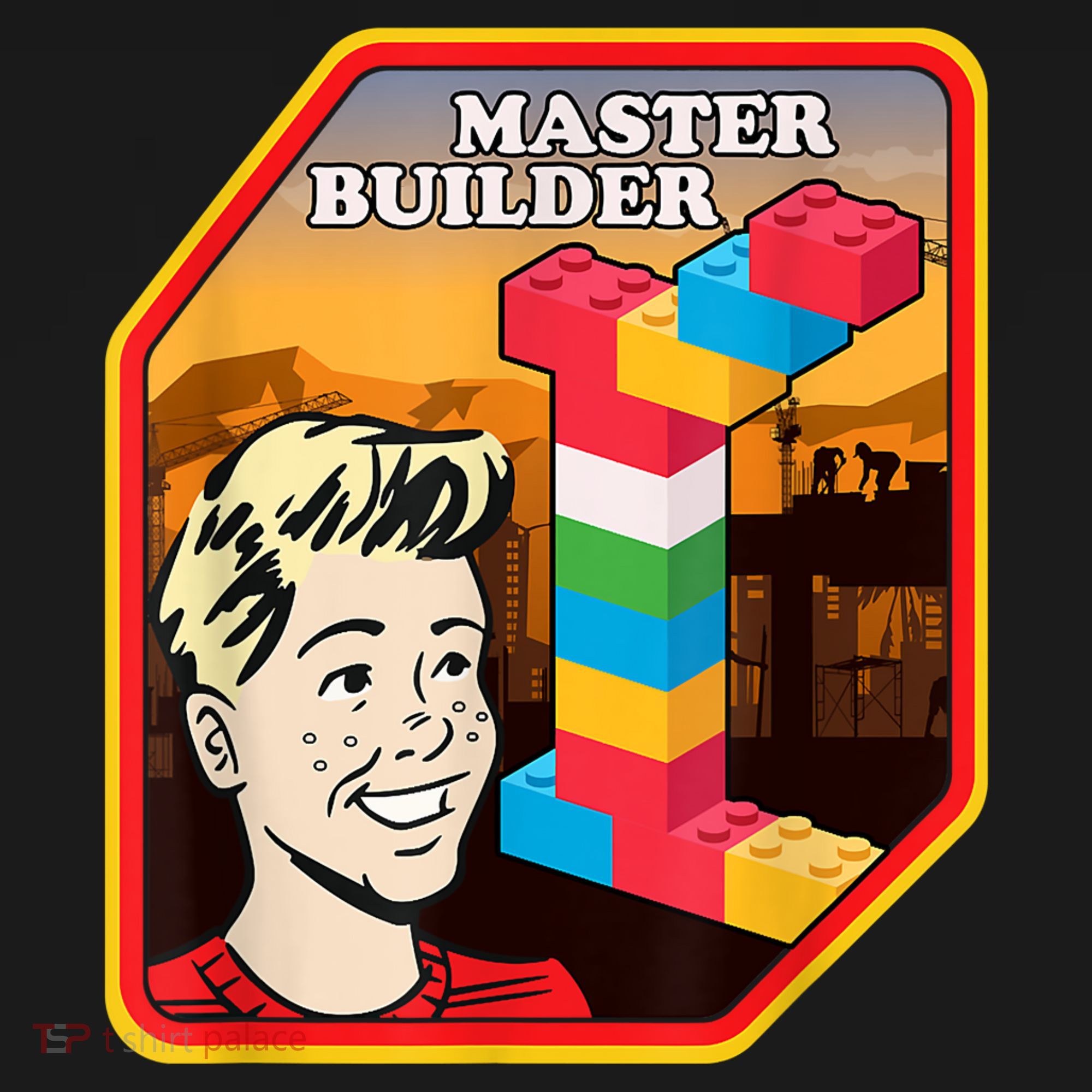 Master Builder Construction Building Blocks Bricks Engineer Backpack