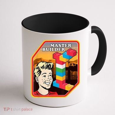Master Builder Construction Building Blocks Bricks Engineer Coffee Mug back