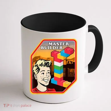 Master Builder Construction Building Blocks Bricks Engineer Coffee Mug back