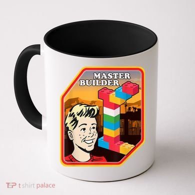 Master Builder Construction Building Blocks Bricks Engineer Coffee Mug
