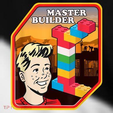 Master Builder Construction Building Blocks Bricks Engineer Toddler Fine Jersey T-Shirt