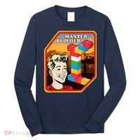 Master Builder Construction Building Blocks Bricks Engineer Long Sleeve Shirt thumb 0
