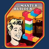 Master Builder Construction Building Blocks Bricks Engineer Long Sleeve Shirt thumb 2