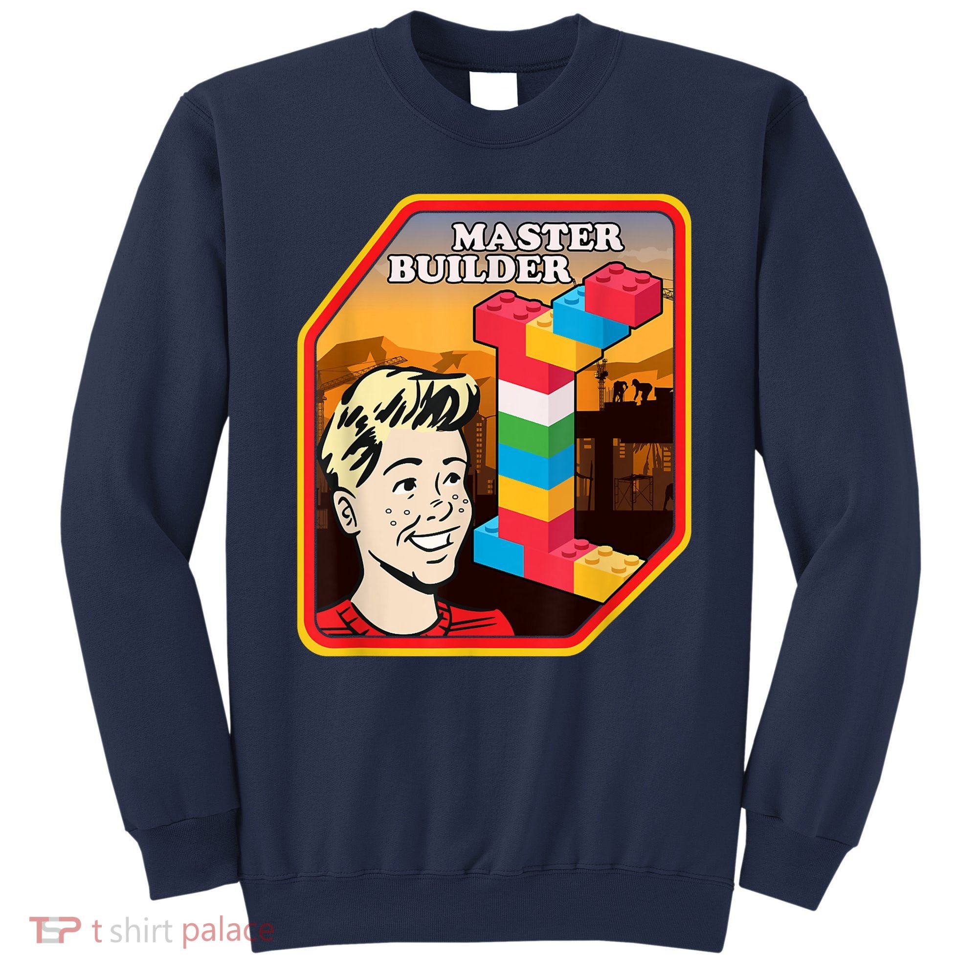 Master Builder Construction Building Blocks Bricks Engineer Sweatshirt