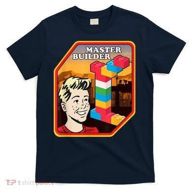 Master Builder Construction Building Blocks Bricks Engineer T-Shirt