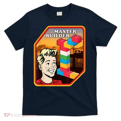 Master Builder Construction Building Blocks Bricks Engineer T-Shirt