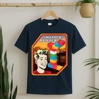 Master Builder Construction Building Blocks Bricks Engineer T-Shirt thumb 2