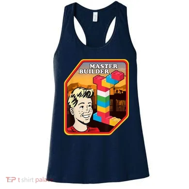Master Builder Construction Building Blocks Bricks Engineer Women's Tank Top