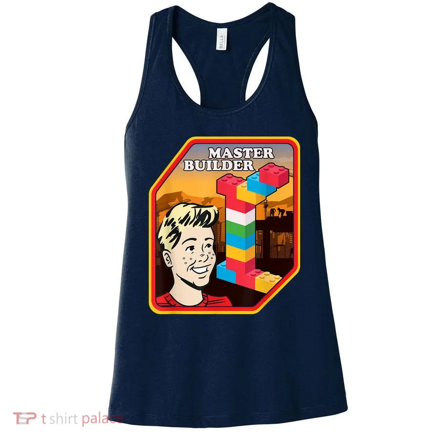Master Builder Construction Building Blocks Bricks Engineer Women's Tank Top