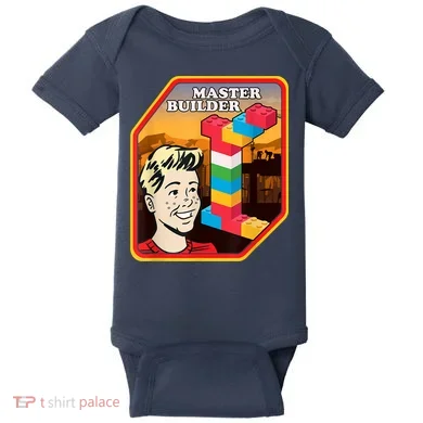 Master Builder Construction Building Blocks Bricks Engineer Baby Bodysuit