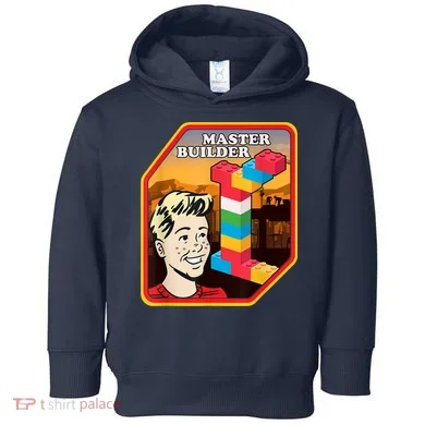 Master Builder Construction Building Blocks Bricks Engineer Toddler Hoodie