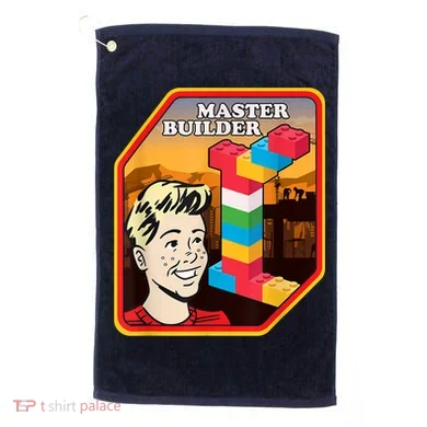 Master Builder Construction Building Blocks Bricks Engineer Golf Towel
