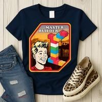 Master Builder Construction Building Blocks Bricks Engineer Women's T-Shirt thumb 3