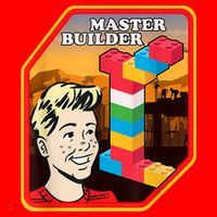 Master Builder Construction Building Blocks Bricks Engineer Santa Hat thumb 1
