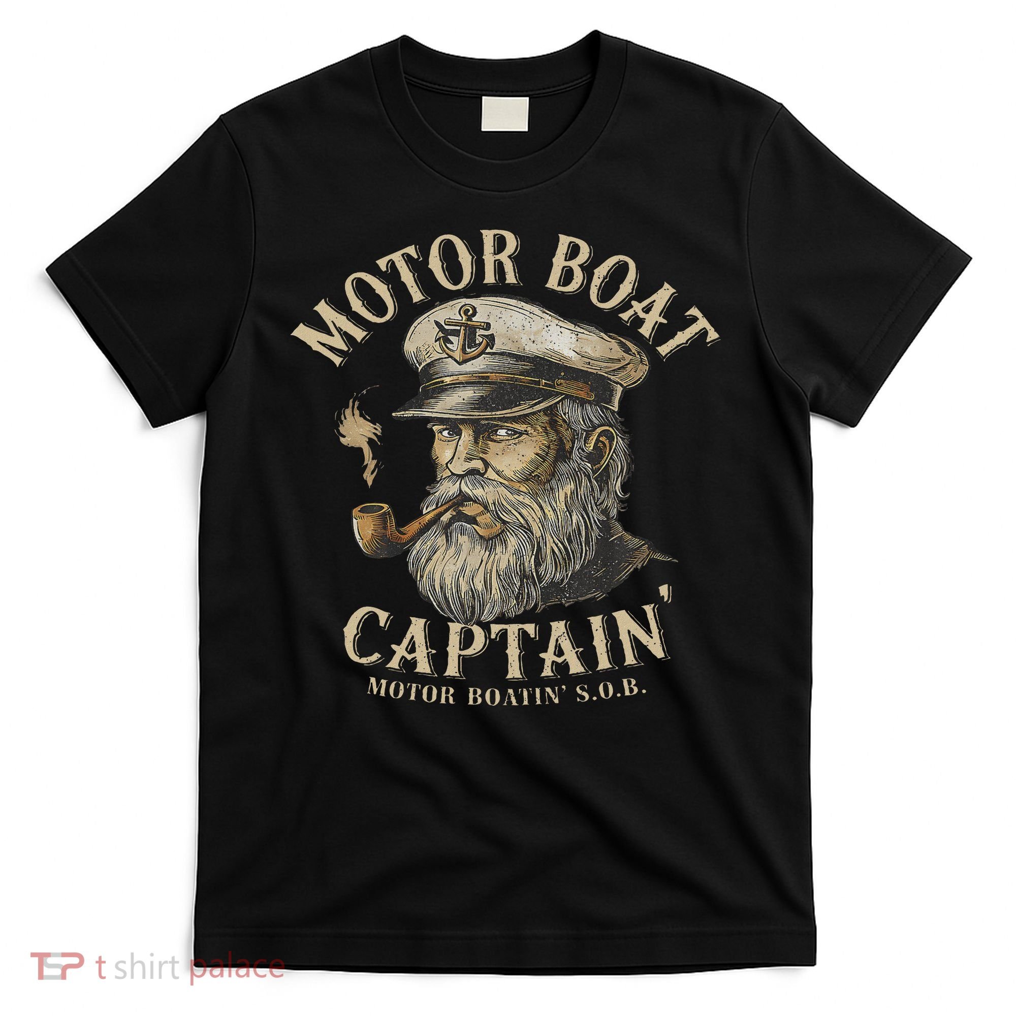 Motor Boat Captain Funny Pontoon Boating Motor Boatin Lake T-Shirt