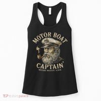 Motor Boat Captain Funny Pontoon Boating Motor Boatin Lake Women's Tank Top thumb 0