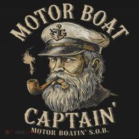 Motor Boat Captain Funny Pontoon Boating Motor Boatin Lake Baby Bodysuit thumb 2