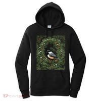 Maine Black Capped Chickadee With Pine Funny Gift Women's Hoodie thumb 0