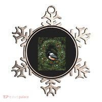 Maine Black Capped Chickadee With Pine Funny Gift Ornament thumb 0