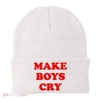 Make Boys Cry Funny Humor Beanie thumb 0
